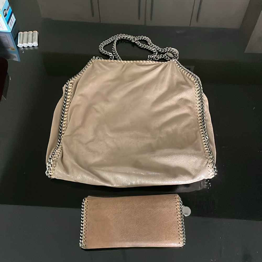 Stella McCartney Taupe shoulder bag with wallet - Picture 4 of 6